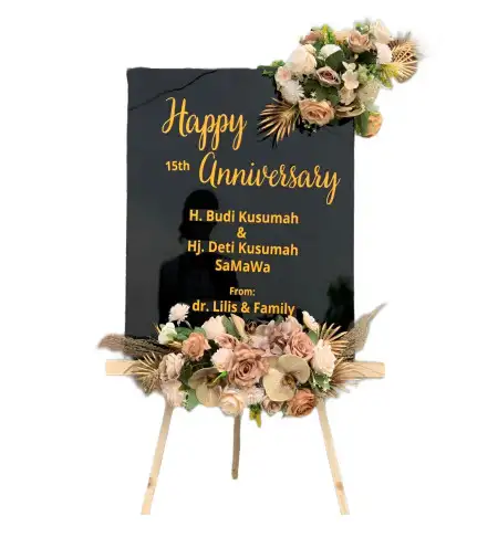 Papan Bunga Akrilik Garden Party Bekasi